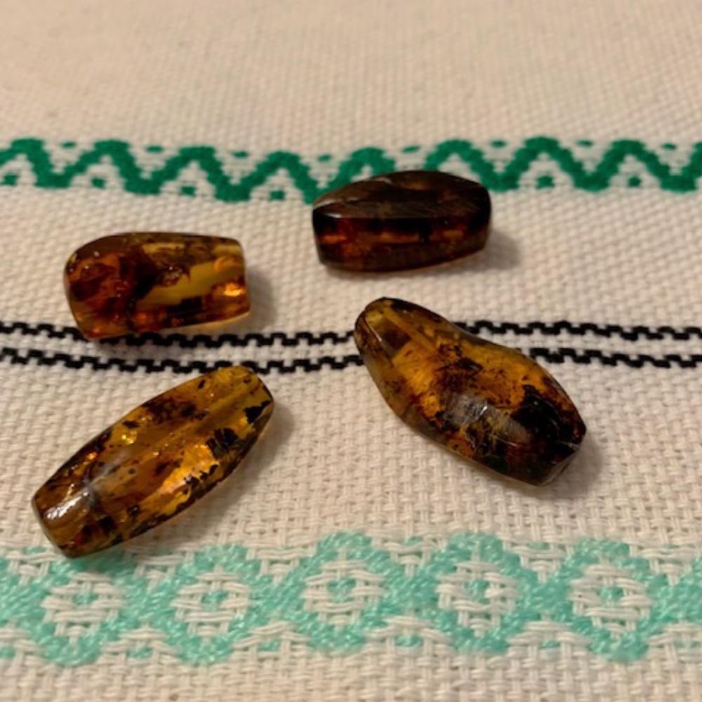 bundle of raw amber stones AUTHENTIC